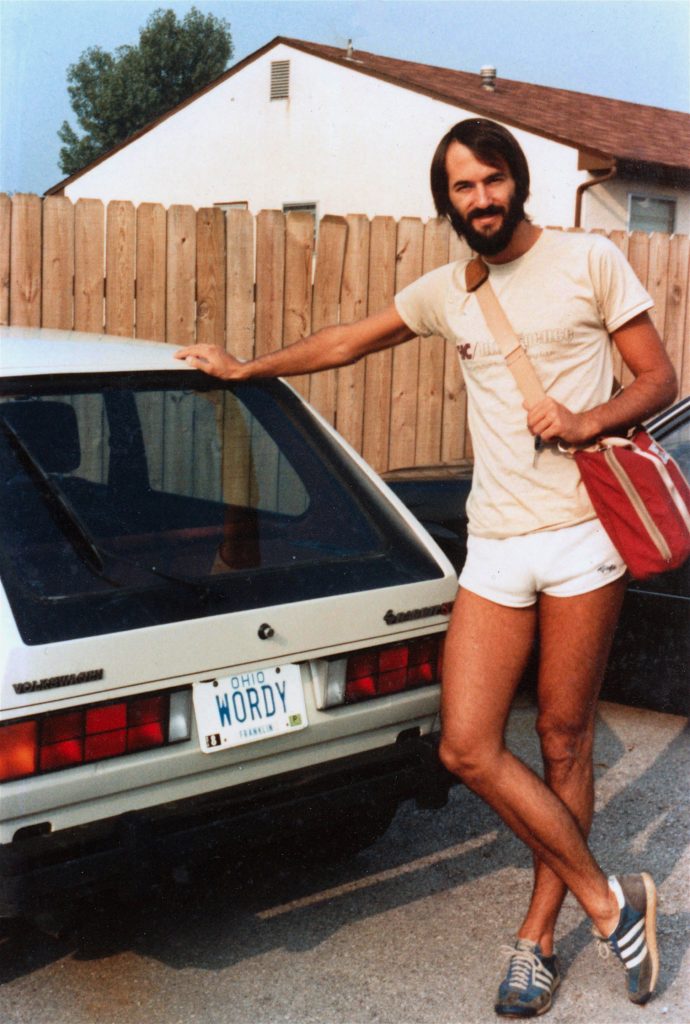 Posing with my Rabbit GTI with WORDY vanity plate