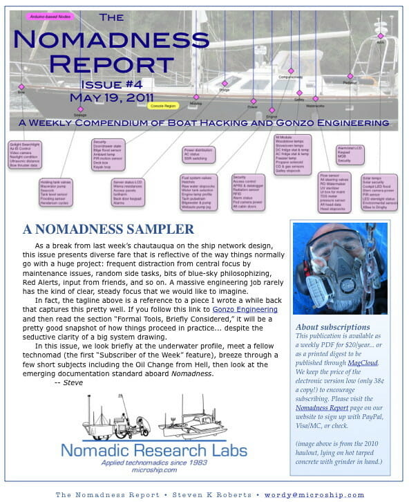 Front page of Nomadness Report #4