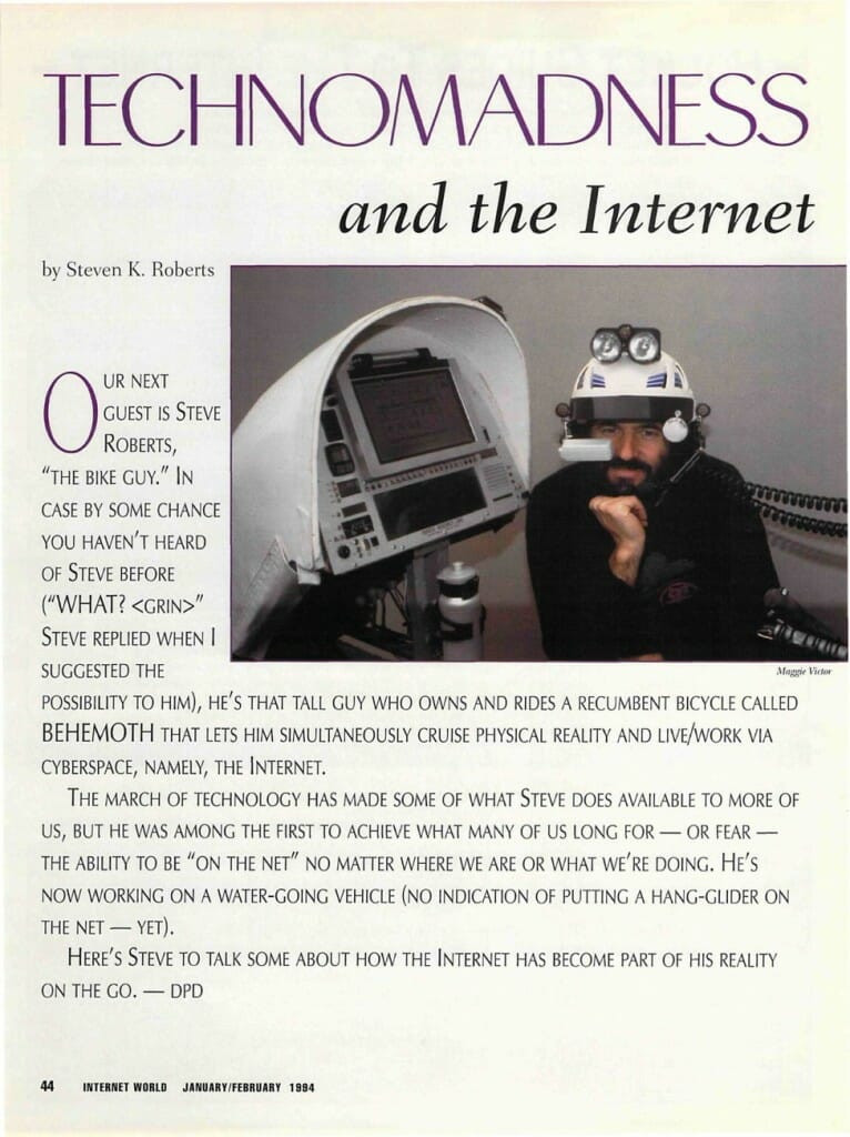 Technomadness and the Internet, page 1