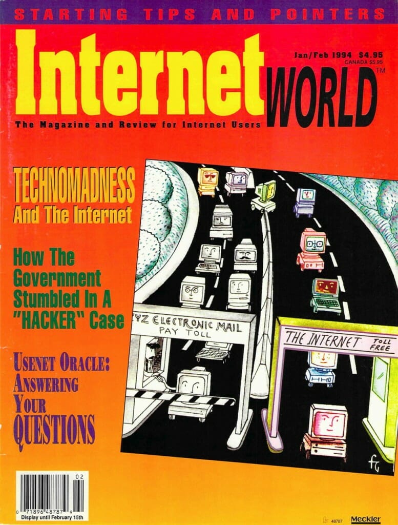 Internet World, Jan/Feb 1994, cover