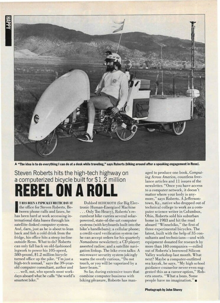 Rebel on a Roll article