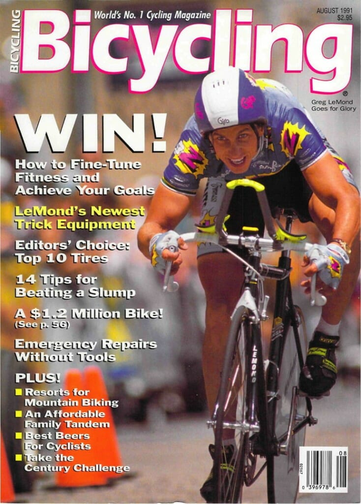 Bicycling Magazine cover - August 1991