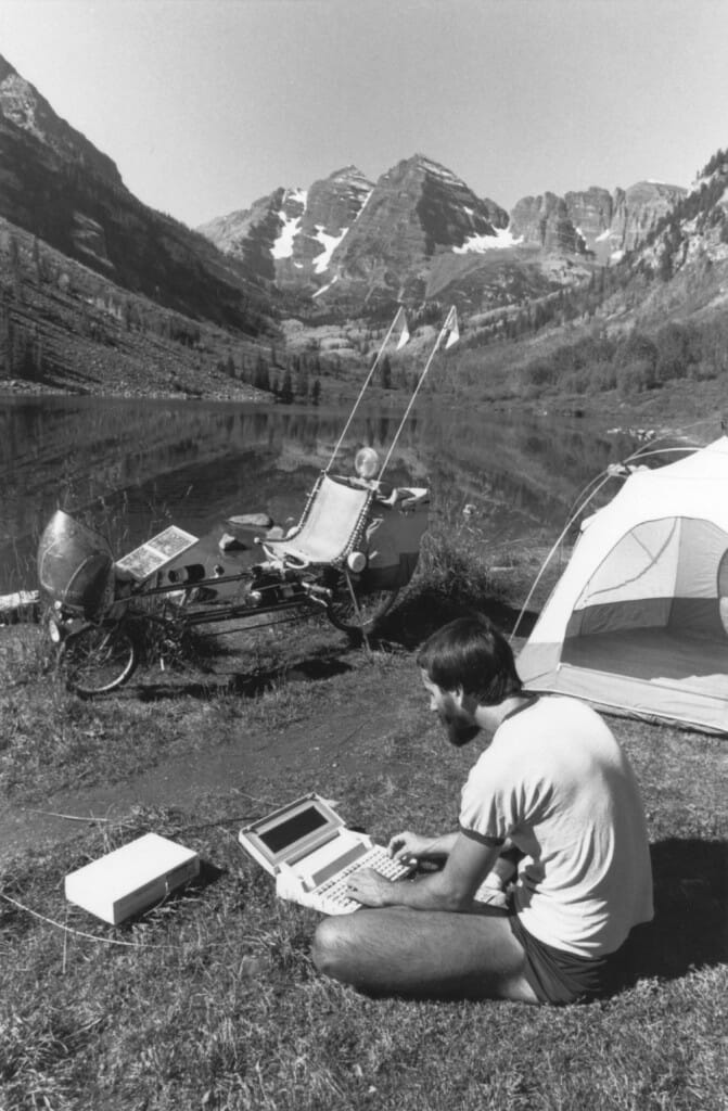 Steve Roberts and Winnebiko at Maroon Bells - Jeffrey Aaronson, Aspen