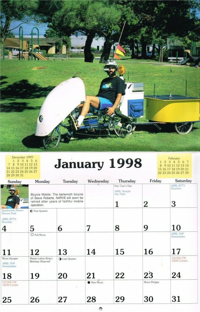 BEHEMOTH in CQ Amateur Radio 1998 Calendar Nomadic Research Labs