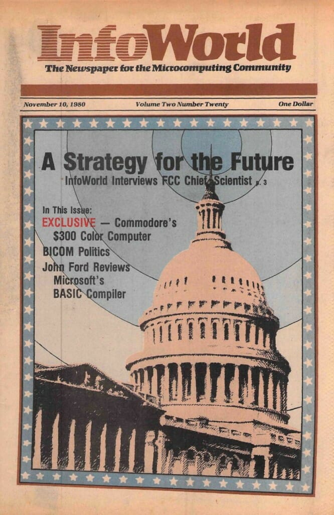 InfoWorld Nov 10, 1980 cover