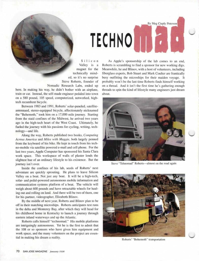 Technomad - San Jose Magazine