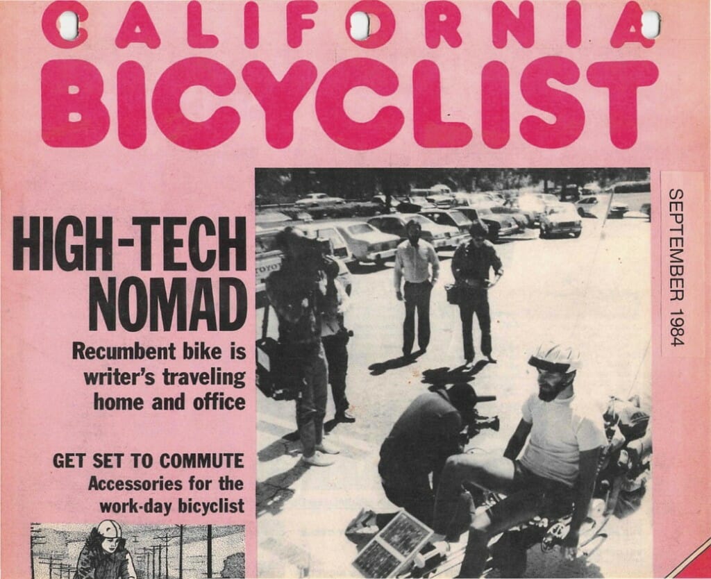 California Bicyclist Sept 84 cover