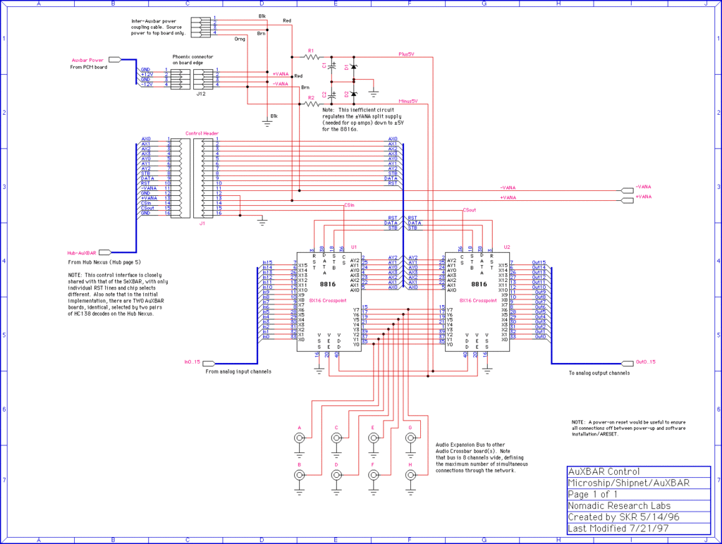 Auxbar schematic