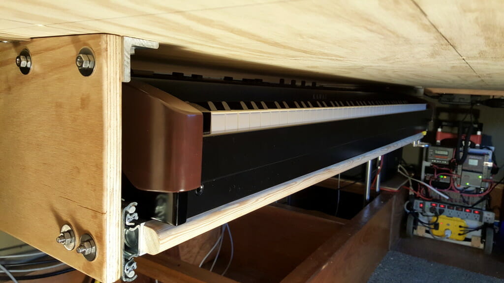 Piano drawer closed