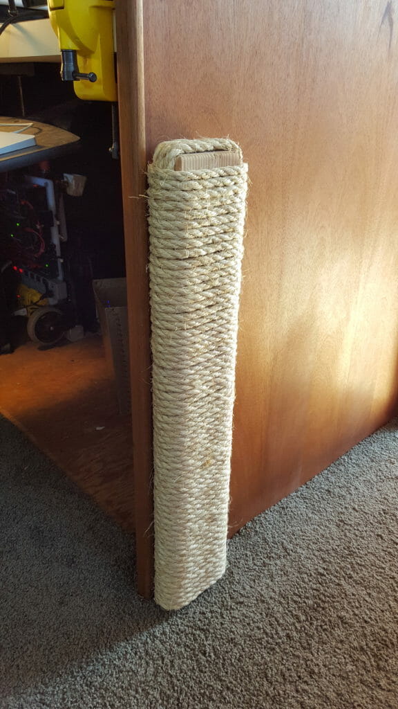 scratching post installed