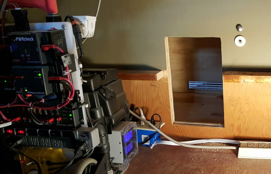 catbox hole under desk