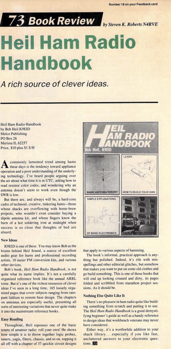 Heil Ham Radio Handbook review Nomadic Research Labs